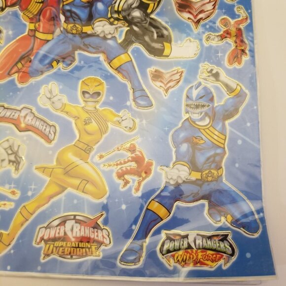 Power Rangers Stickers RE-Usable Vintage New Sealed Unopened Sheets Lot of 3 - Picture 13 of 14